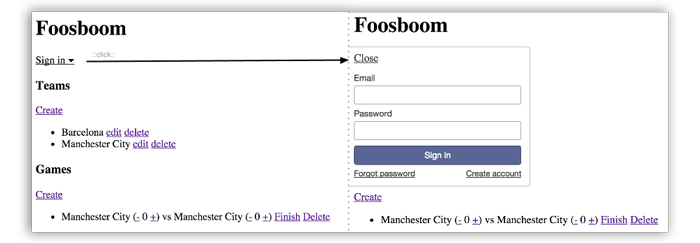 Our newly installed login form